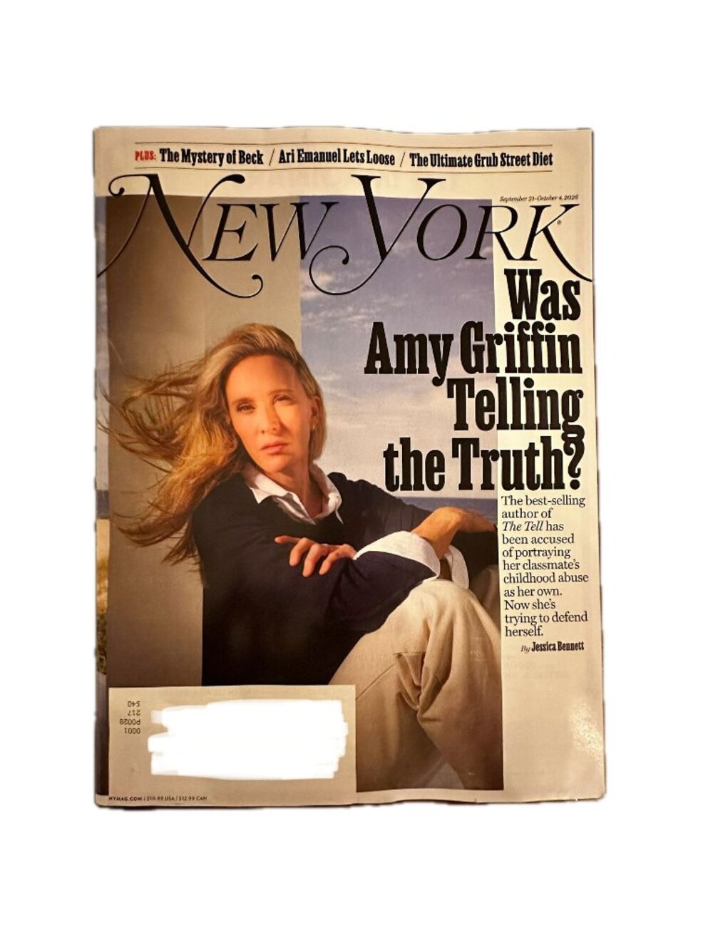 New York Magazine September 21 2026 Beck Was Amy Griffin Telling the Truth